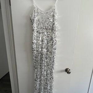 Missguided Circle Sequin Jumpsuit